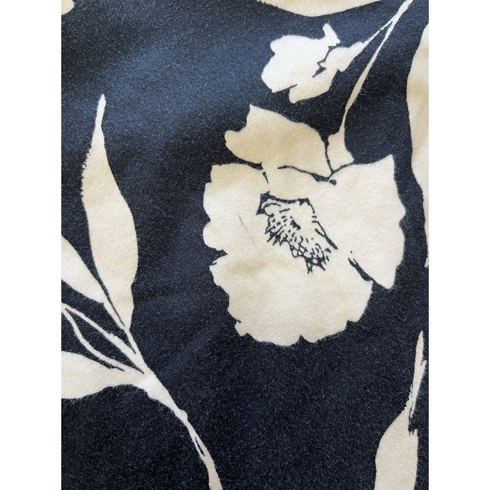 Lauren Ralph Lauren Vintage Pants Women 10 Navy Blue Floral Straight High Rise - Picture 5 of 9